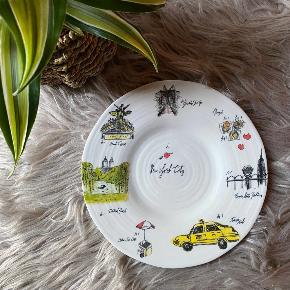 *SOLD* Anthropologie Linea Carta Diva Pyari "I Love New York City"